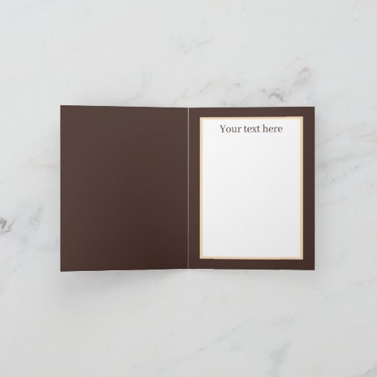 koele Ober Dank u Bedankkaart (Binnen)