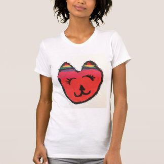 Koele oranje kat t-shirt