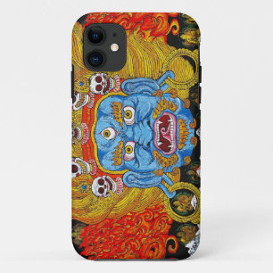Koele oriëntaalse Tibetaanse thangka demonen tatoe iPhone 11 Hoesje