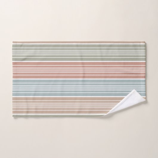 Koele pastel kleur strepen bad handdoek (Handdoek)