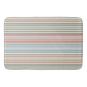 Koele pastel kleur strepen badmat (Voorkant)