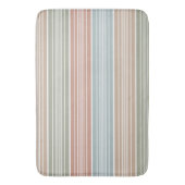 Koele pastel kleur strepen badmat (Voorkant Verticaal)