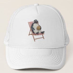 Koele Pinguïn Pet Grappige Zomer Cartoon Hoed