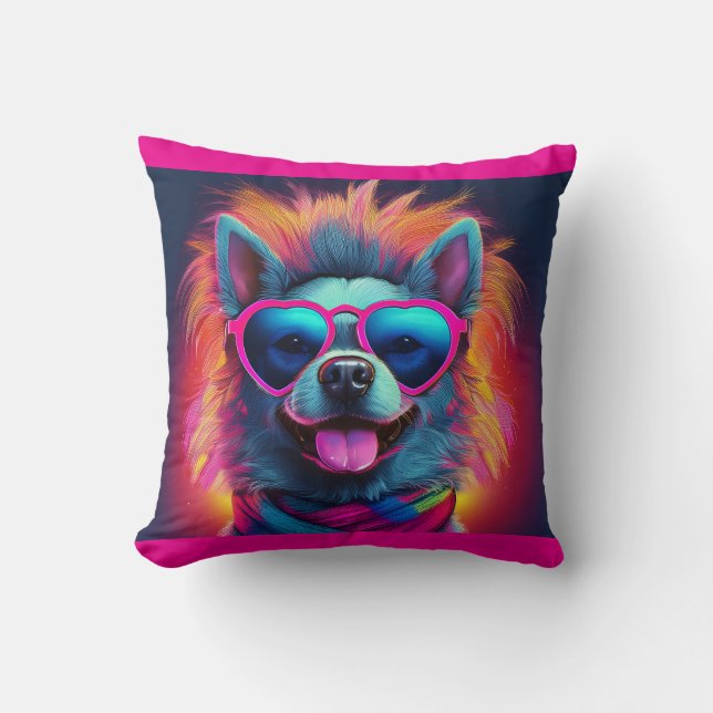 Koele Pup Worp Kussen (Voorkant)