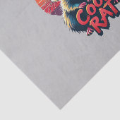 Koele Rat met Zonnebril Retro Sunset Design Tissuepapier (Detail)