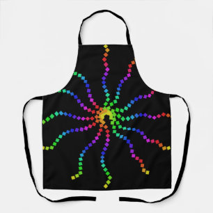 Koele Regenboogkleuren Moderne Keuken Zwart Schort