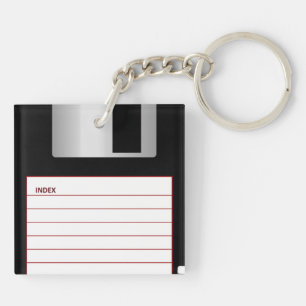Koele Retro Floppy Disk Sleutelhanger