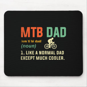 Koele Retro Stijl Mountainbike Cadeaus Voor Vader Muismat