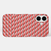Koele rode witte strepen Case-Mate iPhone case (Achterkant (horizontaal))