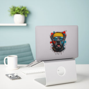 Koele Rottweiler Retro Street Art Sticker