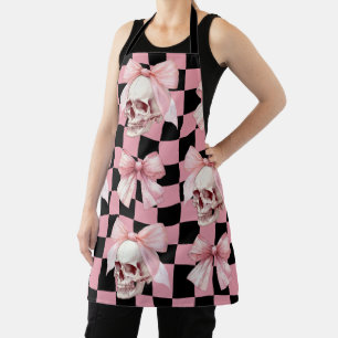 Koele Roze Keuken Skelet Halloween  Schort