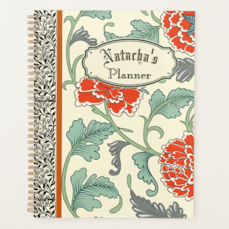 Koele rustieke japanse rode bloemen Boho  Planner