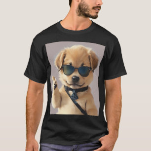 Koele, Schattigee en zorgeloze hond T-shirt