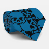 koele schedels stropdas (Opgerold)