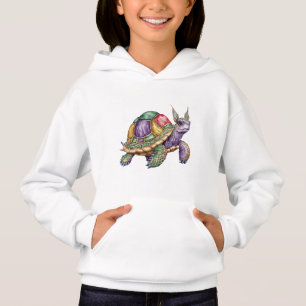 Koele schildpad met groene Mohawk