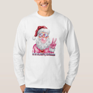 Koele Sinterklaas met Bubblegum en Vredesteken T-shirt