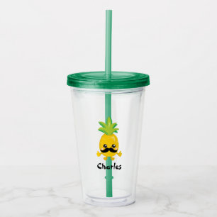 Koele snor acryl drinkbeker