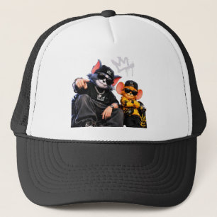 Koele Streetwear Hip-Hop Kat Sleutelhanger Trucker Pet