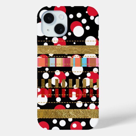 koele strepen en stippen Case-Mate iPhone case (Achterkant)