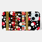 koele strepen en stippen Case-Mate iPhone case (Achterkant (horizontaal))