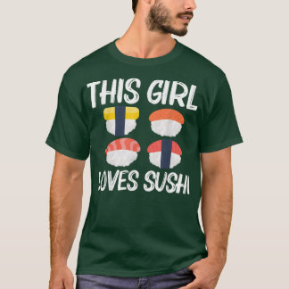 Koele sushi voor meisjes kinderen Japanse sashimi T-shirt