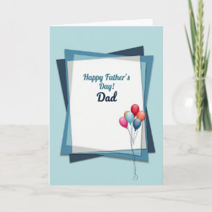 Koele tinten vadersdag papieren kaart