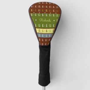 koele tongen gestreepte monogram golfheadcover