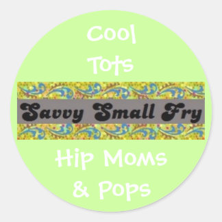 Koele Tots, Hip Moms & Poppen Ronde Sticker