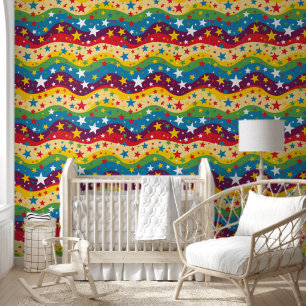 Koele triple leaf betegelde patroon stropdas behang