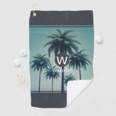 Koele Tropische Gepersonaliseerde Golf Handdoek (Insitu)