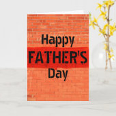 koele unieke Vaderdag Kaart (Gele Bloem)
