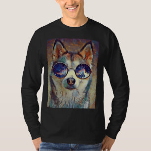 Koele verf Husky T-shirt