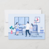 koele verpleegkundige Doctor of staf Bedankkaart (Voorkant)