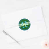 Koele Vrede Anti-oorlog Ronde Sticker (Envelop)