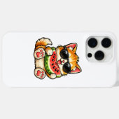 Koele Watermeloen Kat Case-Mate iPhone Case (Achterkant (horizontaal))