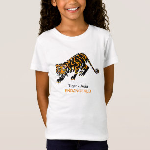 Koele wilde kat - TIJGER- Bedreigde dier- wilde di T-shirt