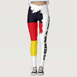 Koele witte Duitse vlag patroon sexy hot design Leggings
