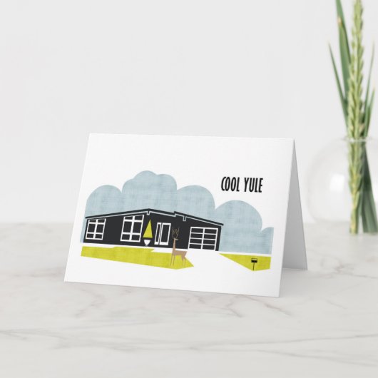 Koele Yule Feestdagen Kaart (Voorkant)