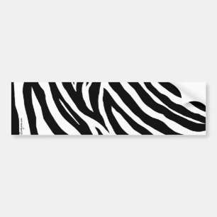 Koele zebra strepen bumpersticker