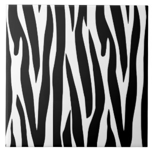 koele zebra tegelpatroon dierenprint tegeltje