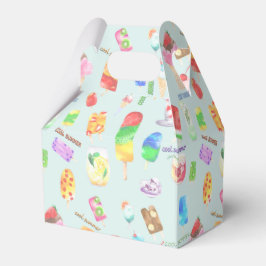 koele zomer- ijs, populier en koude drink bedankdoosjes