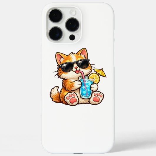 Koele Zomer Kat Case-Mate iPhone Case (Achterkant)