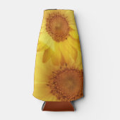Koele zomer zonnebloem fles wrap flesjeskoeler (Voorkant)