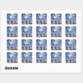 Koele Zonsondergang Stickers (Vel)
