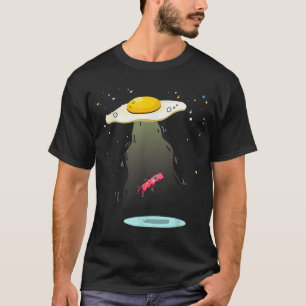 Koeleienontvoering Bacon Funny UFO Breakfast Food T-shirt