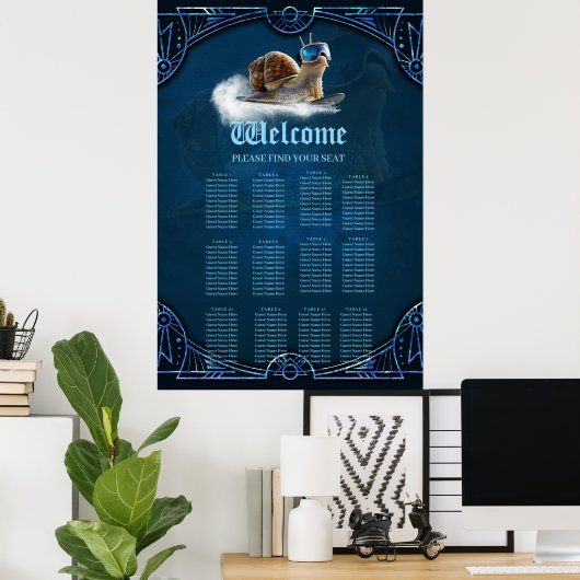 Koeler dan de rest, de snowboardslak. poster (Thuiskantoor)