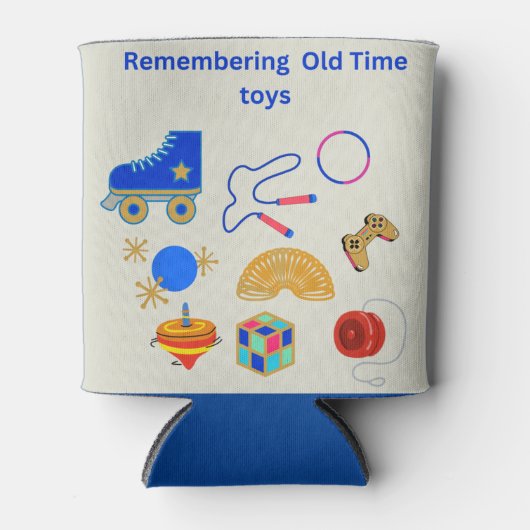 Koeler, schuimspeelgoed, met oude tijden koelbox blikjeskoeler (Voorkant)