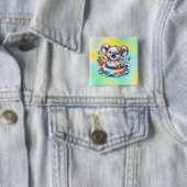 Koeler Vierkante Button 5,1 Cm (In situ)