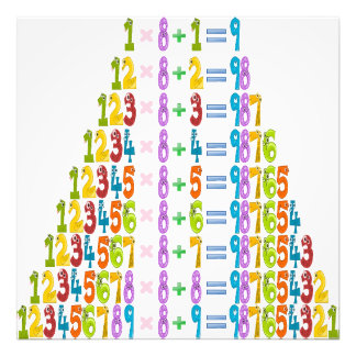 Koelere grappige Wiskunden Foto Afdruk