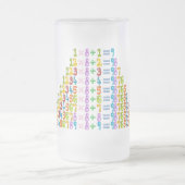 Koelere grappige Wiskunden Matglas Bierpul (Center)